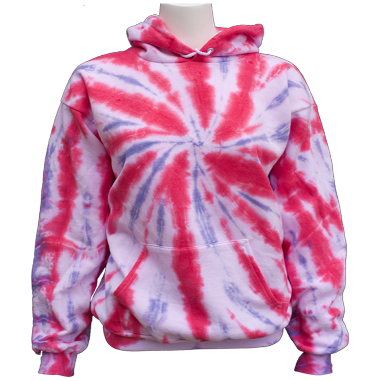 USA TIEDYE Cotton hooded sweatshirt Youth and Adult sizes.